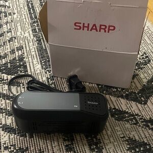 Sharp Black Digital Alarm Clock